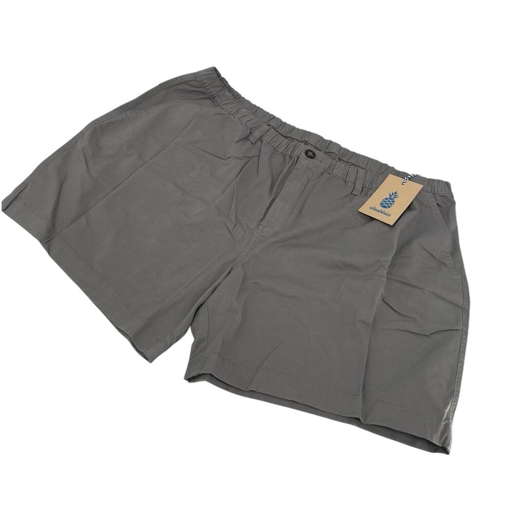 Men's Flat Front Gray Shorts - Picture 2 of 10